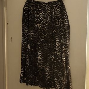 Leopard print skirt, size 0X